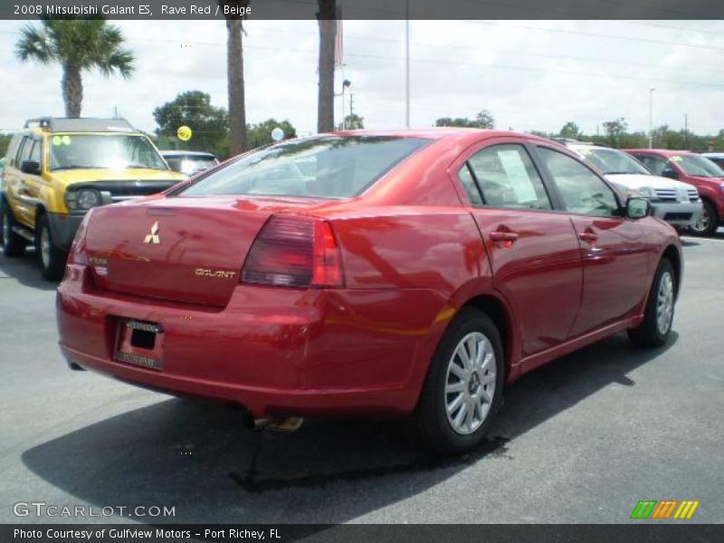 Rave Red / Beige 2008 Mitsubishi Galant ES