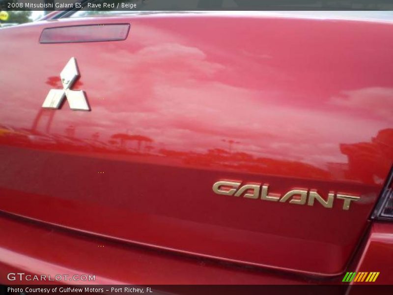 Rave Red / Beige 2008 Mitsubishi Galant ES