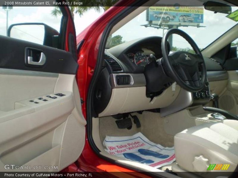 Rave Red / Beige 2008 Mitsubishi Galant ES