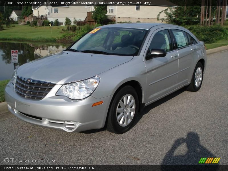 Bright Silver Metallic / Dark Slate Gray/Light Slate Gray 2008 Chrysler Sebring LX Sedan