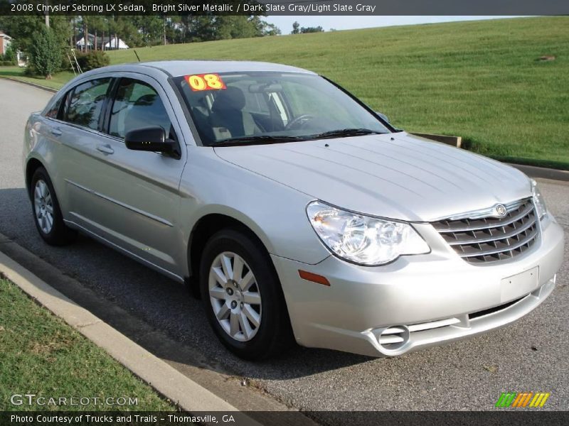 Bright Silver Metallic / Dark Slate Gray/Light Slate Gray 2008 Chrysler Sebring LX Sedan