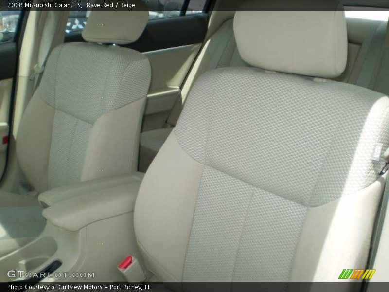 Rave Red / Beige 2008 Mitsubishi Galant ES