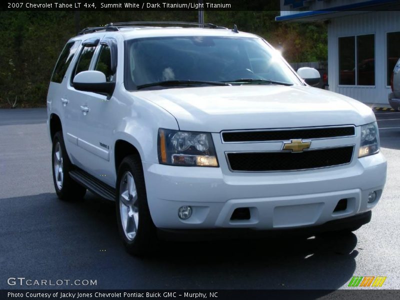 Summit White / Dark Titanium/Light Titanium 2007 Chevrolet Tahoe LT 4x4