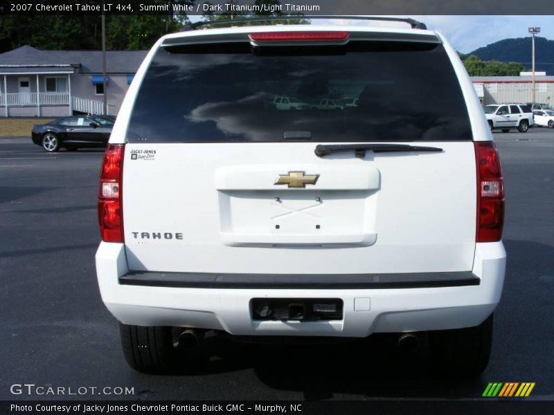 Summit White / Dark Titanium/Light Titanium 2007 Chevrolet Tahoe LT 4x4