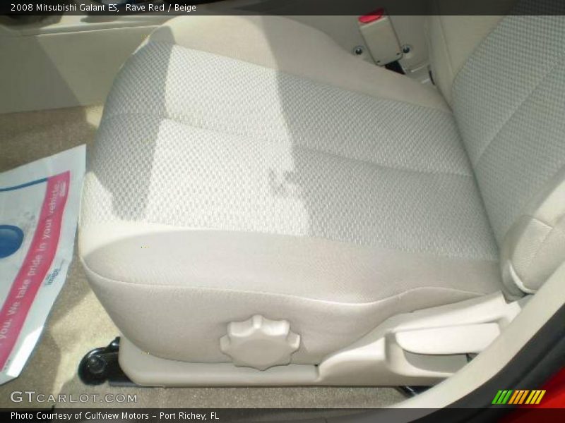 Rave Red / Beige 2008 Mitsubishi Galant ES