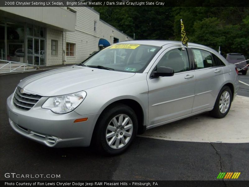 Bright Silver Metallic / Dark Slate Gray/Light Slate Gray 2008 Chrysler Sebring LX Sedan
