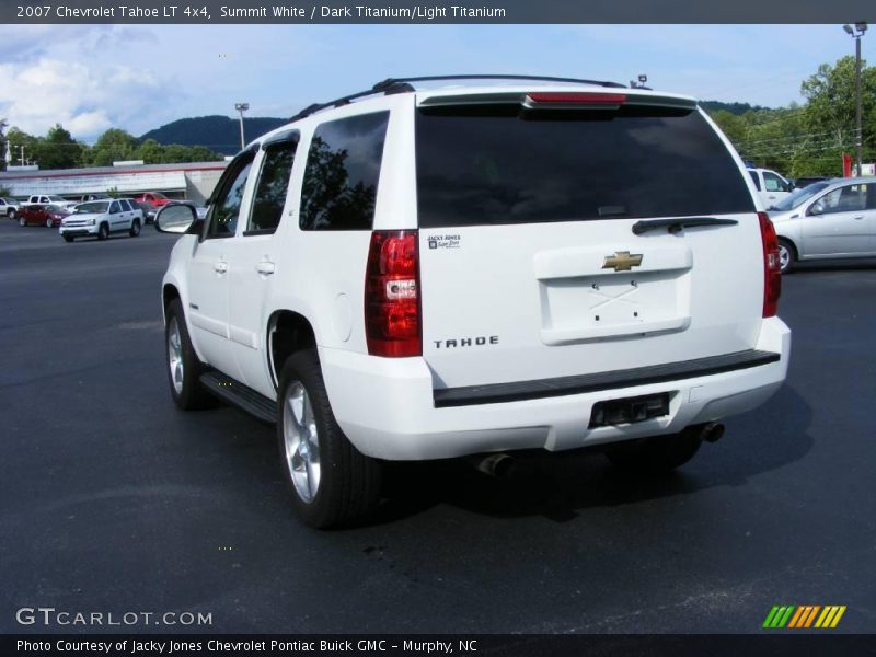 Summit White / Dark Titanium/Light Titanium 2007 Chevrolet Tahoe LT 4x4