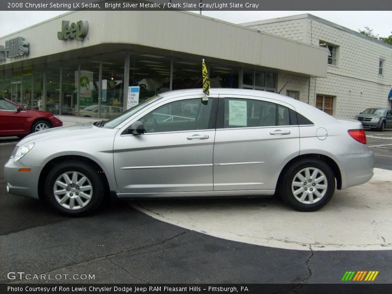 Bright Silver Metallic / Dark Slate Gray/Light Slate Gray 2008 Chrysler Sebring LX Sedan