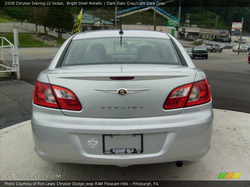 Bright Silver Metallic / Dark Slate Gray/Light Slate Gray 2008 Chrysler Sebring LX Sedan