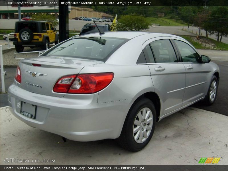 Bright Silver Metallic / Dark Slate Gray/Light Slate Gray 2008 Chrysler Sebring LX Sedan