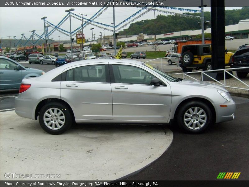 Bright Silver Metallic / Dark Slate Gray/Light Slate Gray 2008 Chrysler Sebring LX Sedan