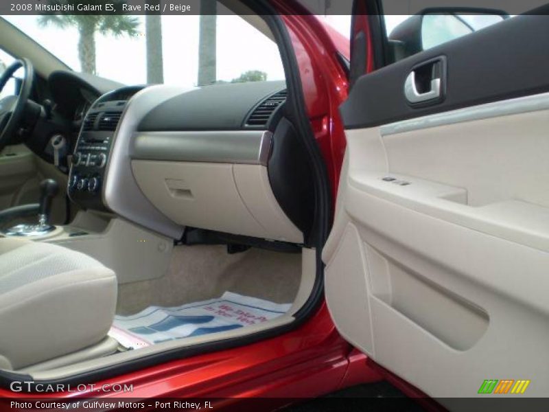 Rave Red / Beige 2008 Mitsubishi Galant ES