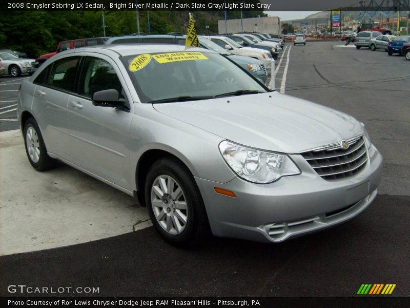 Bright Silver Metallic / Dark Slate Gray/Light Slate Gray 2008 Chrysler Sebring LX Sedan