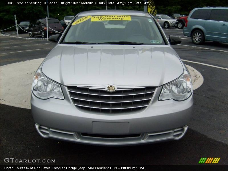 Bright Silver Metallic / Dark Slate Gray/Light Slate Gray 2008 Chrysler Sebring LX Sedan