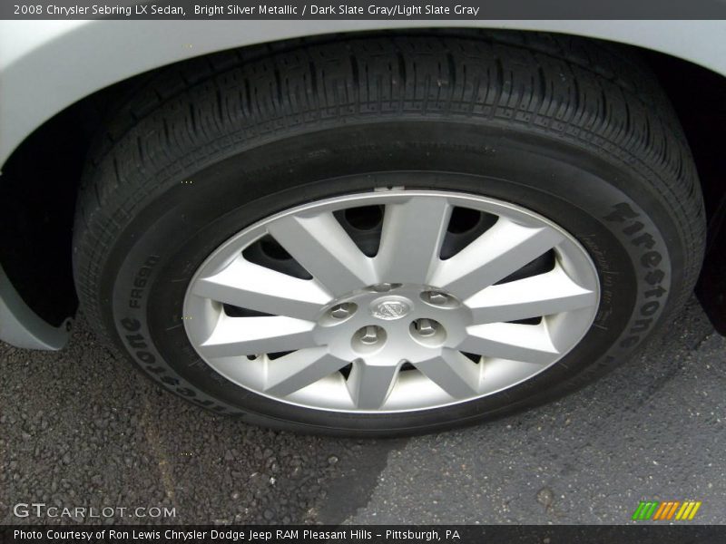 Bright Silver Metallic / Dark Slate Gray/Light Slate Gray 2008 Chrysler Sebring LX Sedan