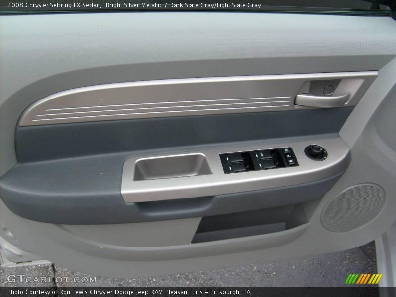 Bright Silver Metallic / Dark Slate Gray/Light Slate Gray 2008 Chrysler Sebring LX Sedan