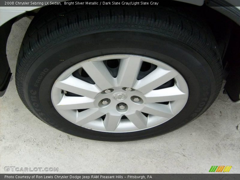 Bright Silver Metallic / Dark Slate Gray/Light Slate Gray 2008 Chrysler Sebring LX Sedan