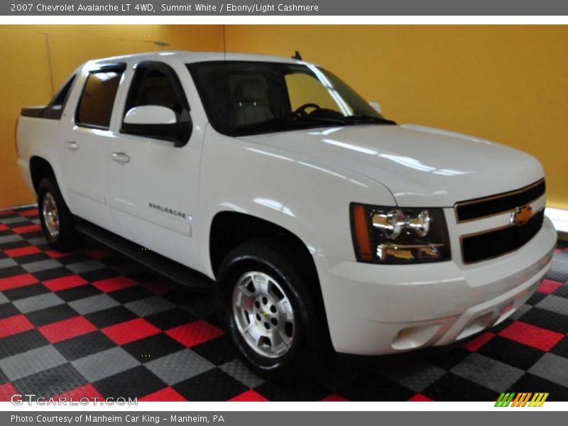 Summit White / Ebony/Light Cashmere 2007 Chevrolet Avalanche LT 4WD