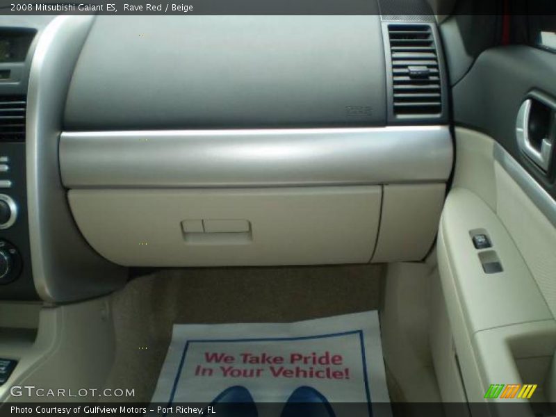 Rave Red / Beige 2008 Mitsubishi Galant ES