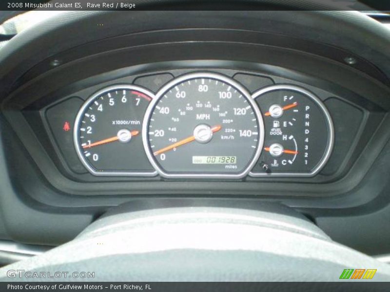 Rave Red / Beige 2008 Mitsubishi Galant ES