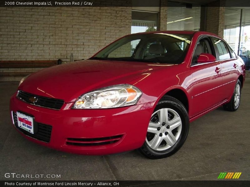 Precision Red / Gray 2008 Chevrolet Impala LS