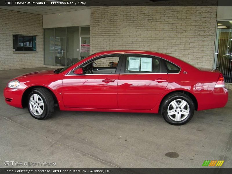 Precision Red / Gray 2008 Chevrolet Impala LS