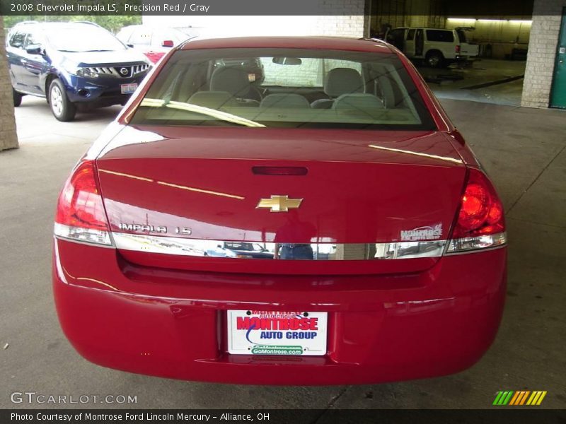 Precision Red / Gray 2008 Chevrolet Impala LS