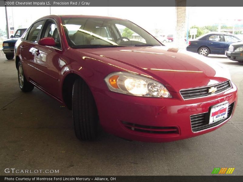 Precision Red / Gray 2008 Chevrolet Impala LS