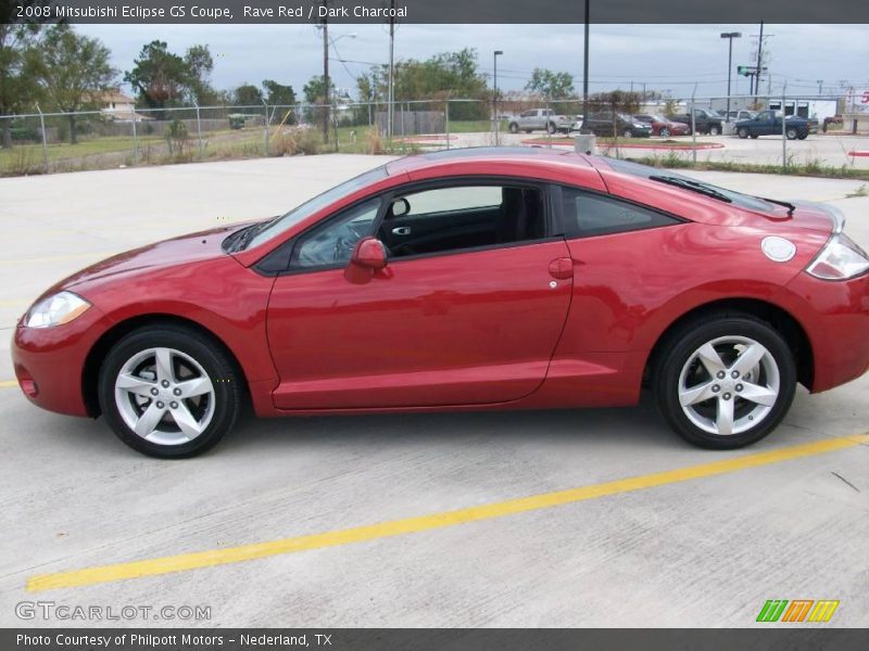 Rave Red / Dark Charcoal 2008 Mitsubishi Eclipse GS Coupe