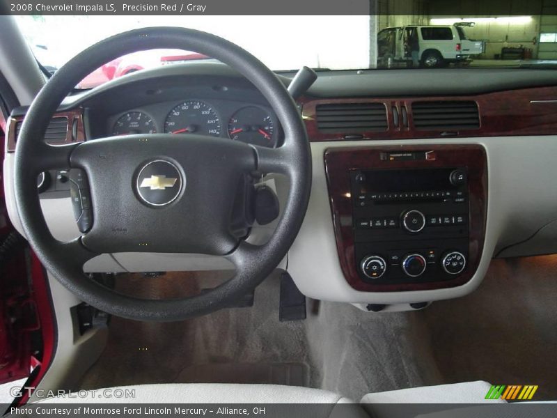 Precision Red / Gray 2008 Chevrolet Impala LS