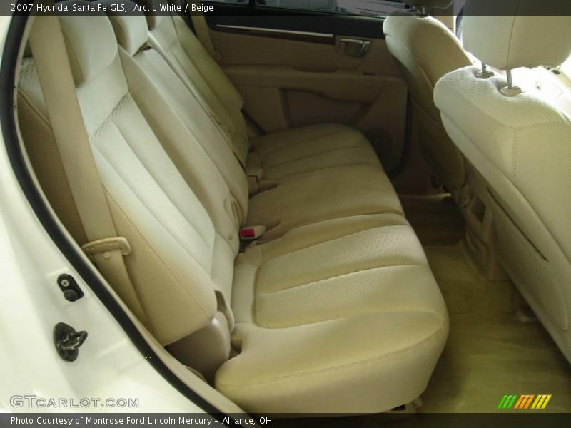 Arctic White / Beige 2007 Hyundai Santa Fe GLS