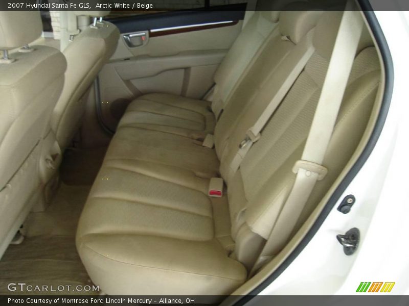 Arctic White / Beige 2007 Hyundai Santa Fe GLS