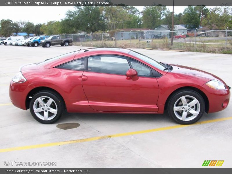 Rave Red / Dark Charcoal 2008 Mitsubishi Eclipse GS Coupe
