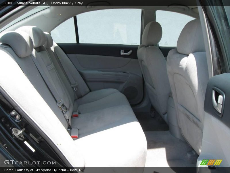 Ebony Black / Gray 2008 Hyundai Sonata GLS