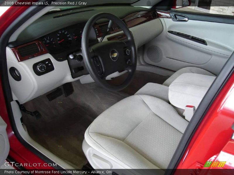 Precision Red / Gray 2008 Chevrolet Impala LS