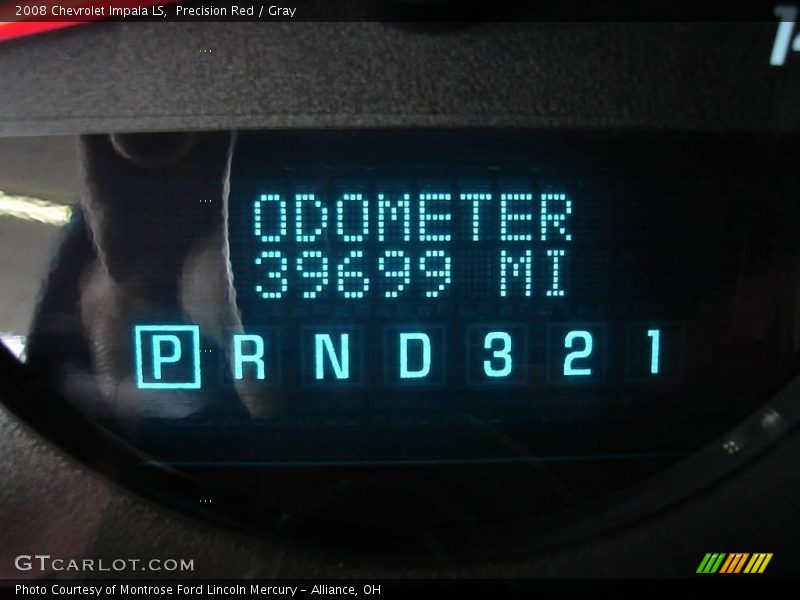 Precision Red / Gray 2008 Chevrolet Impala LS