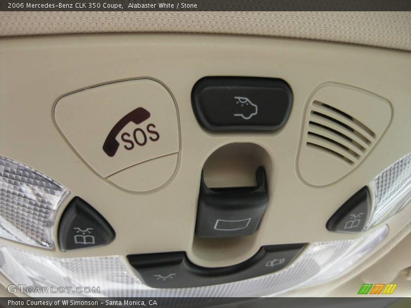 Alabaster White / Stone 2006 Mercedes-Benz CLK 350 Coupe