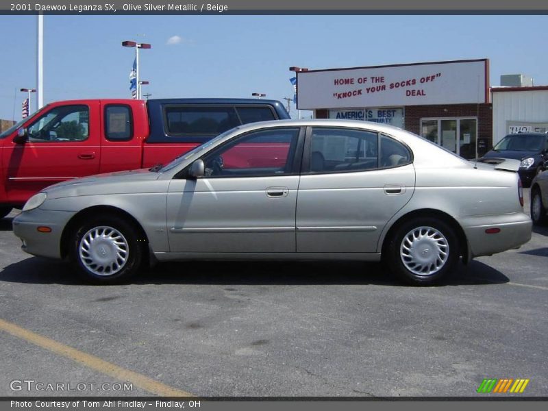 Olive Silver Metallic / Beige 2001 Daewoo Leganza SX