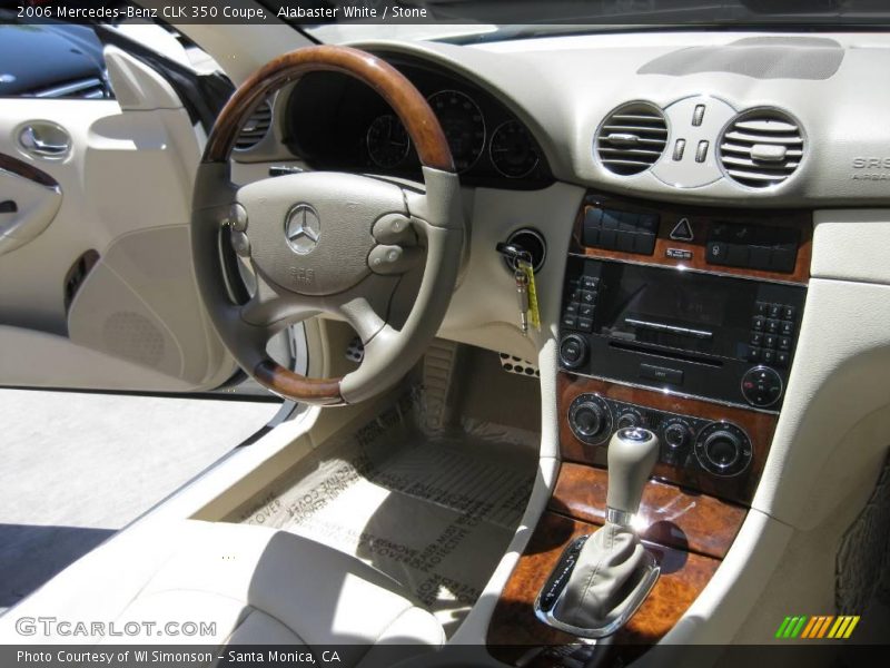 Alabaster White / Stone 2006 Mercedes-Benz CLK 350 Coupe