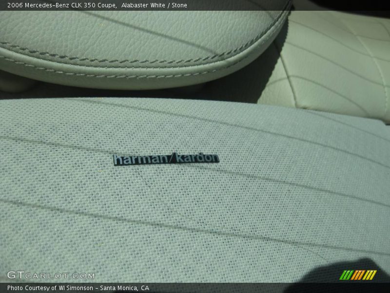 Alabaster White / Stone 2006 Mercedes-Benz CLK 350 Coupe