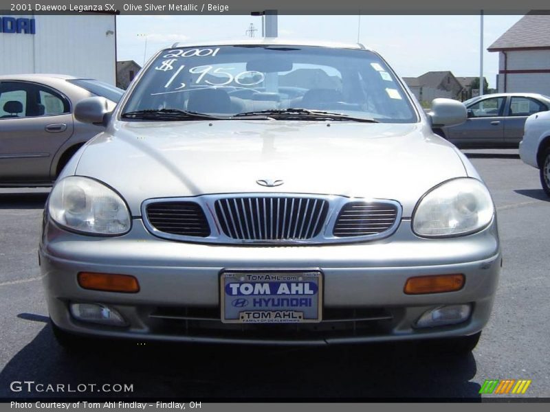 Olive Silver Metallic / Beige 2001 Daewoo Leganza SX