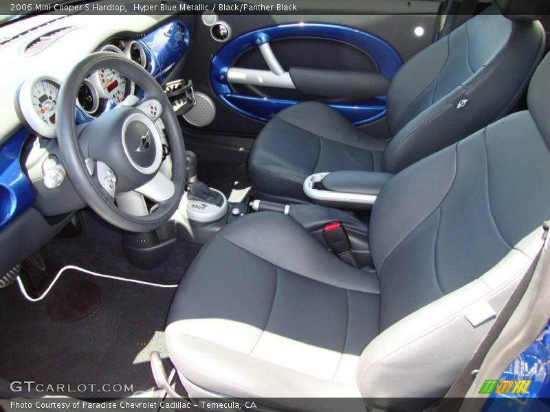 Hyper Blue Metallic / Black/Panther Black 2006 Mini Cooper S Hardtop