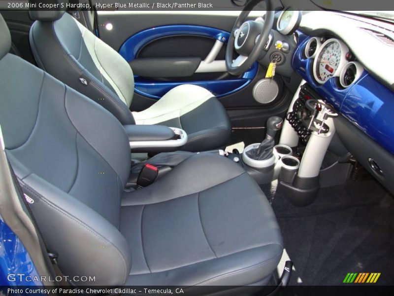 Hyper Blue Metallic / Black/Panther Black 2006 Mini Cooper S Hardtop
