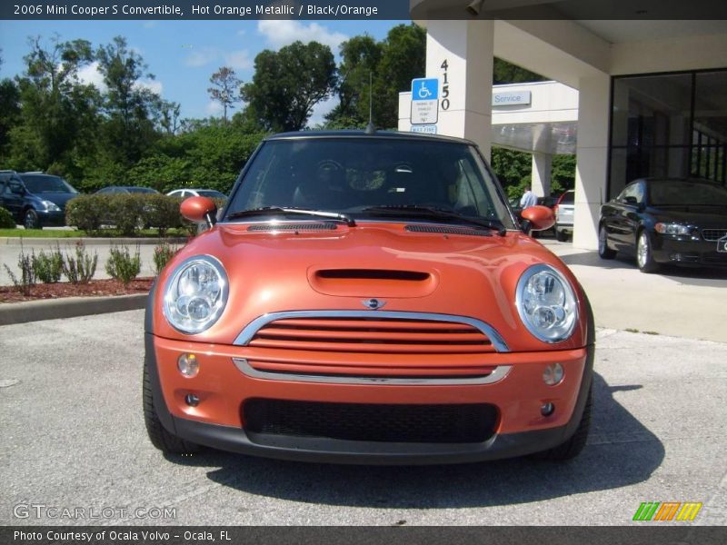Hot Orange Metallic / Black/Orange 2006 Mini Cooper S Convertible