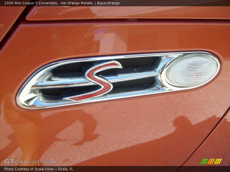 Hot Orange Metallic / Black/Orange 2006 Mini Cooper S Convertible