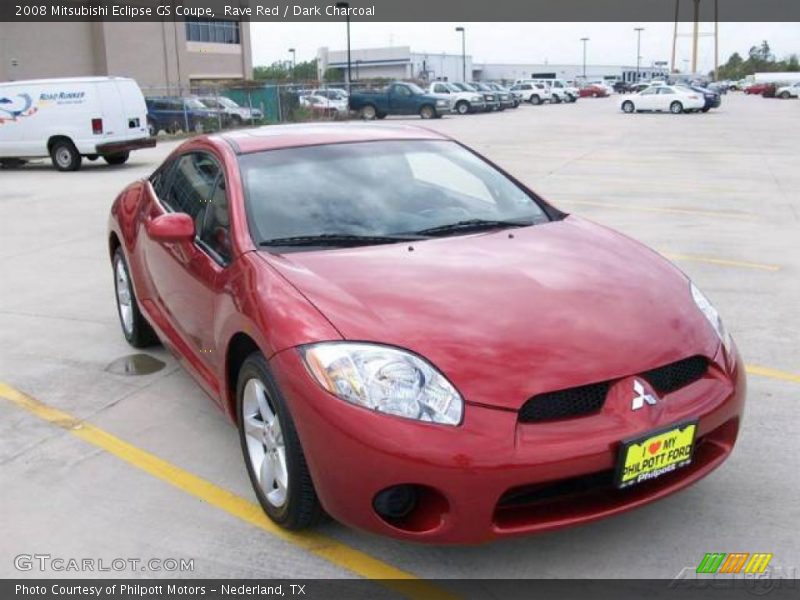 Rave Red / Dark Charcoal 2008 Mitsubishi Eclipse GS Coupe