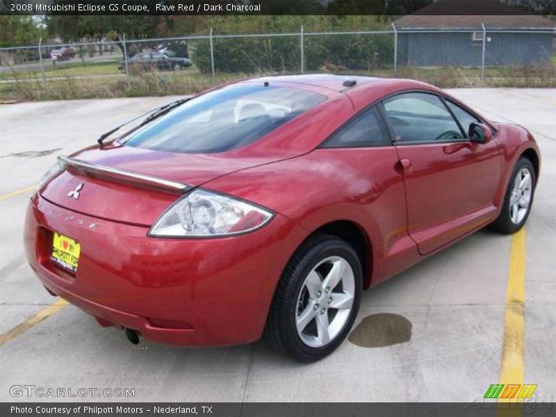 Rave Red / Dark Charcoal 2008 Mitsubishi Eclipse GS Coupe
