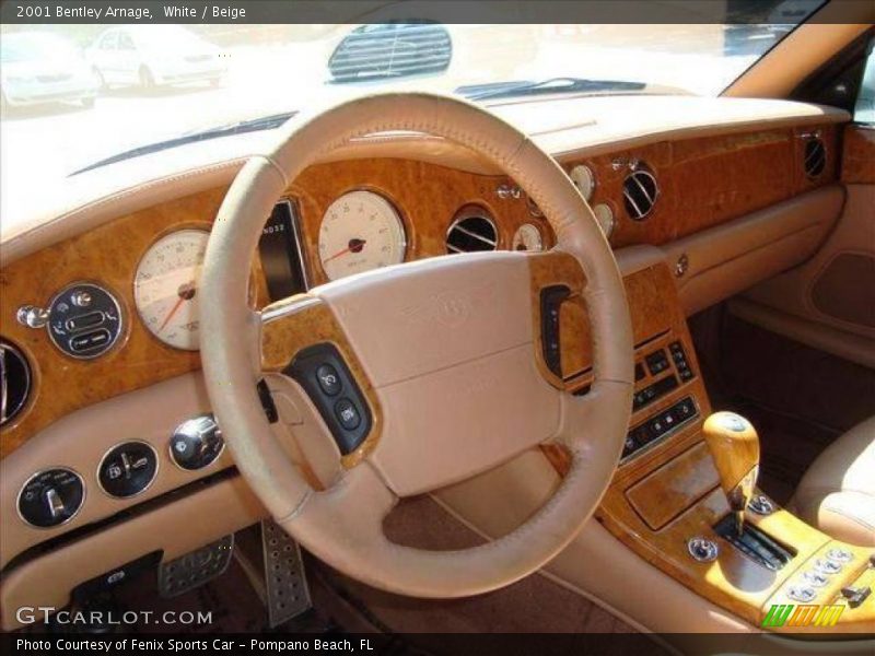White / Beige 2001 Bentley Arnage