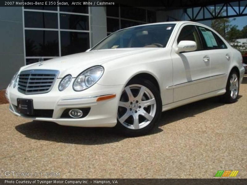 Arctic White / Cashmere 2007 Mercedes-Benz E 350 Sedan