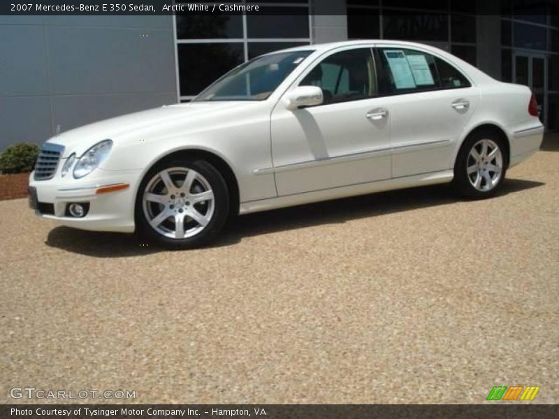 Arctic White / Cashmere 2007 Mercedes-Benz E 350 Sedan